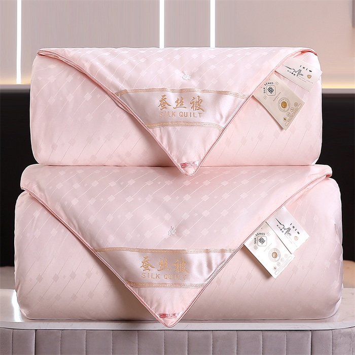 91家纺网 家纺一手货源 找家纺 恒鑫家纺 2025新款提花蚕丝被 美人玉