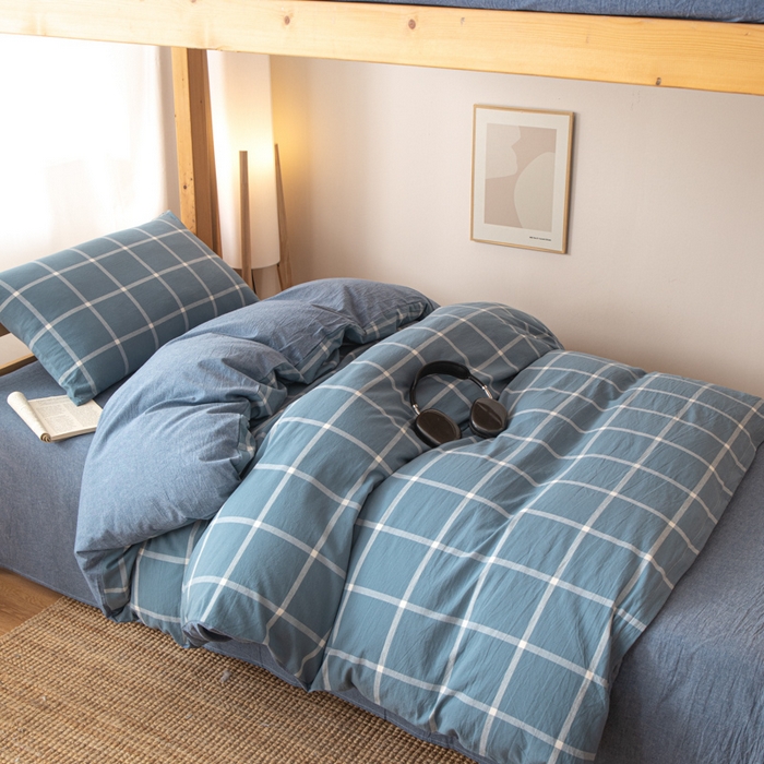 91家纺网 家纺一手货源 找家纺 （总）九沐良品 2025新款亲肤舒适学生宿舍上下铺三件套六件套大礼包宿舍三件套上下铺三件套