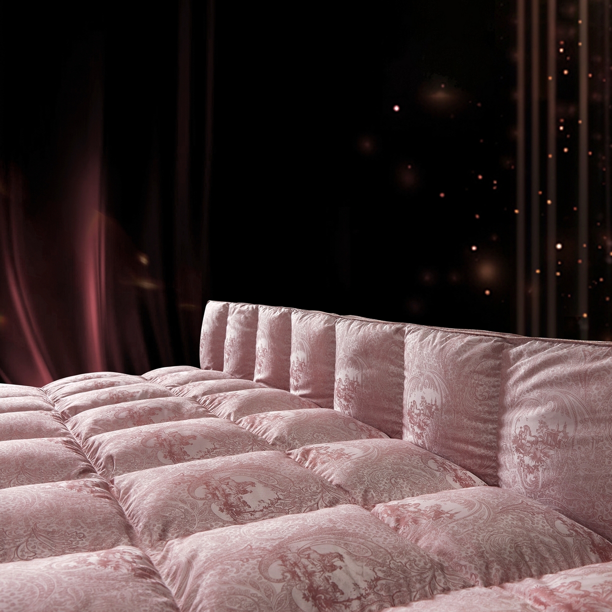 91家纺网 家纺一手货源 找家纺 织梦人羽绒工厂店 2025新款高蓬松羽绒被85鸭绒大牌同款花型-高精密提花系列 高精密提花-罗马庄园豆沙