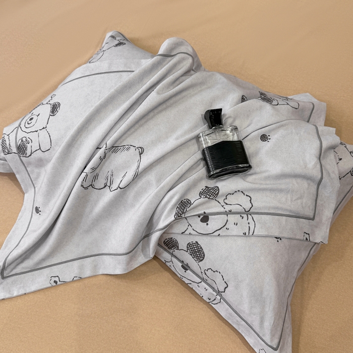 91家纺网 家纺一手货源 找家纺 凌鼎 2025新款100%全棉生态磨毛四件套系列1吉唛浅灰