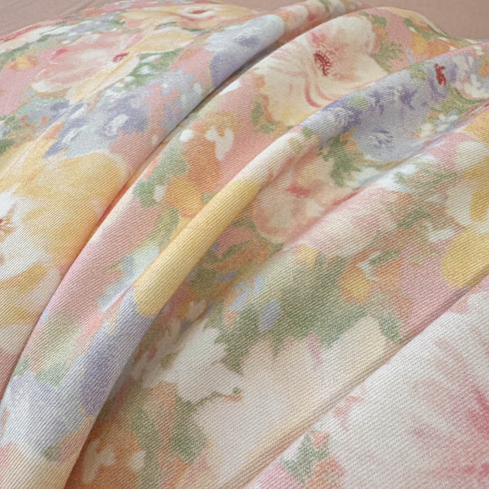 91家纺网 家纺一手货源 找家纺 凌鼎 2025新款100%全棉生态磨毛四件套系列1仙女星尘粉