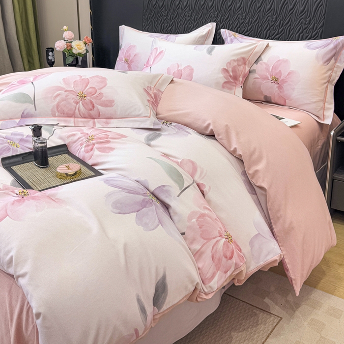 91家纺网 家纺一手货源 找家纺 （总）凌鼎 2025新款100%全棉生态磨毛四件套系列1