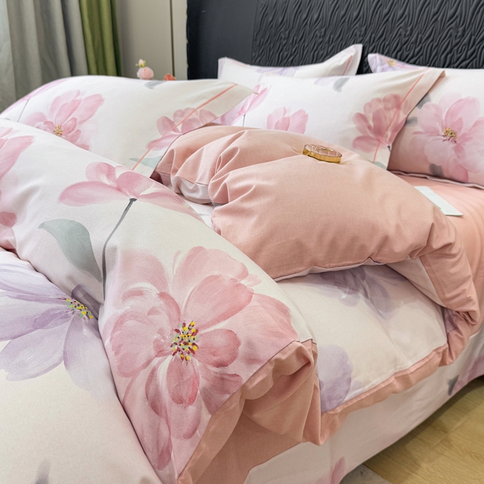 91家纺网 家纺一手货源 找家纺 （总）凌鼎 2025新款100%全棉生态磨毛四件套系列1