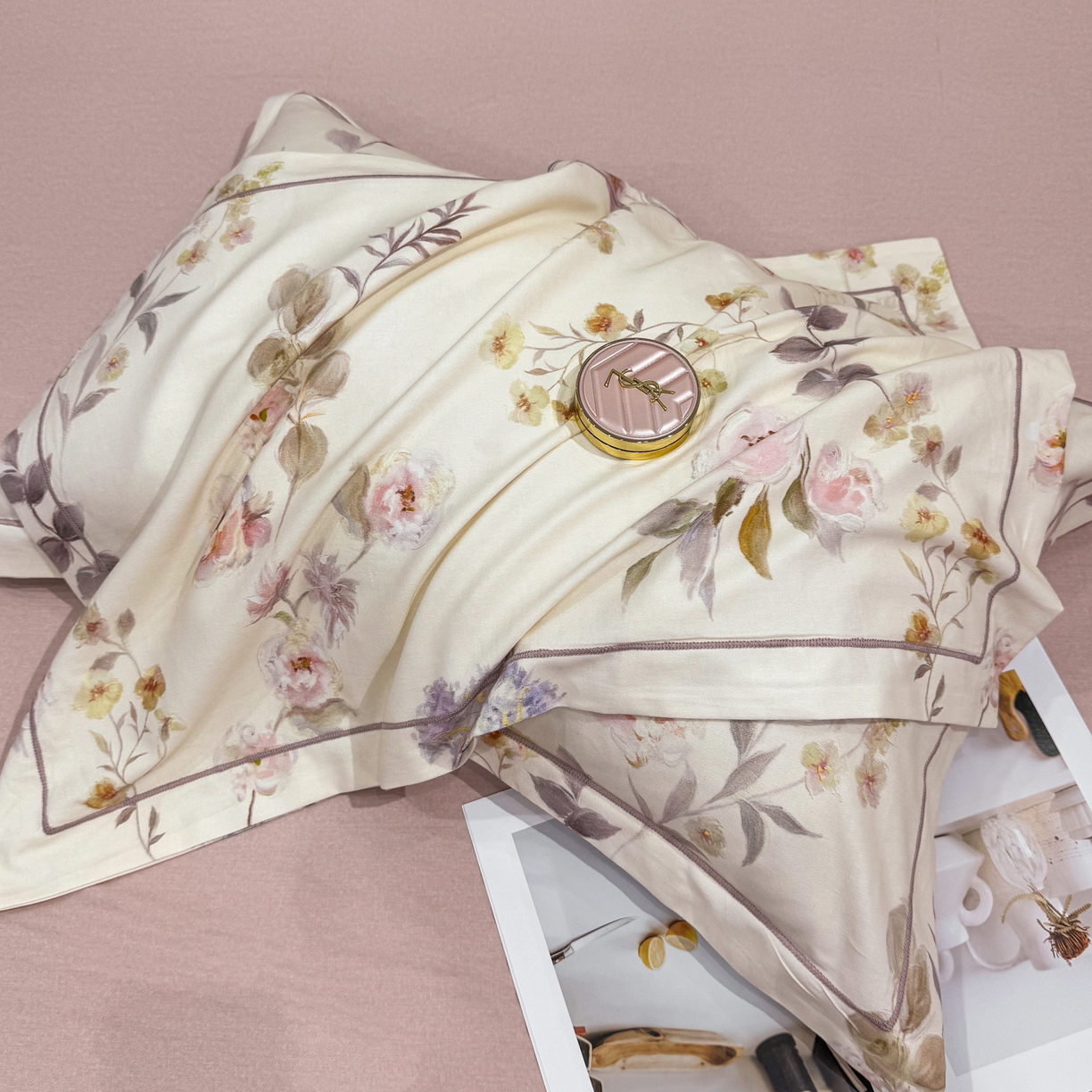 91家纺网 家纺一手货源 找家纺 凌鼎 2025新款100%全棉生态磨毛四件套系列1初茅米