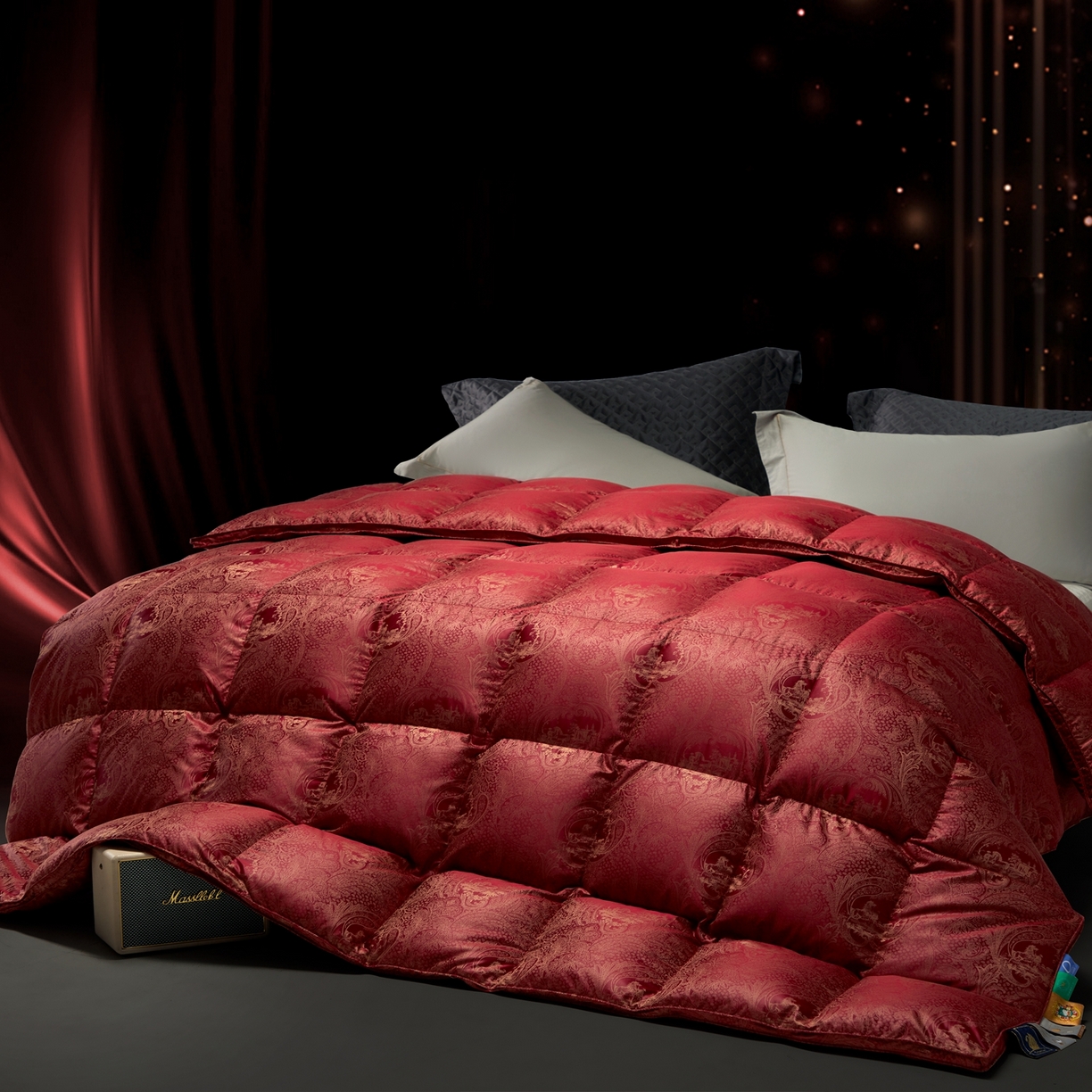 91家纺网 家纺一手货源 找家纺 （总）织梦人羽绒工厂店 2025新款高蓬松羽绒羽毛被大牌同款花型-高精密提花系列