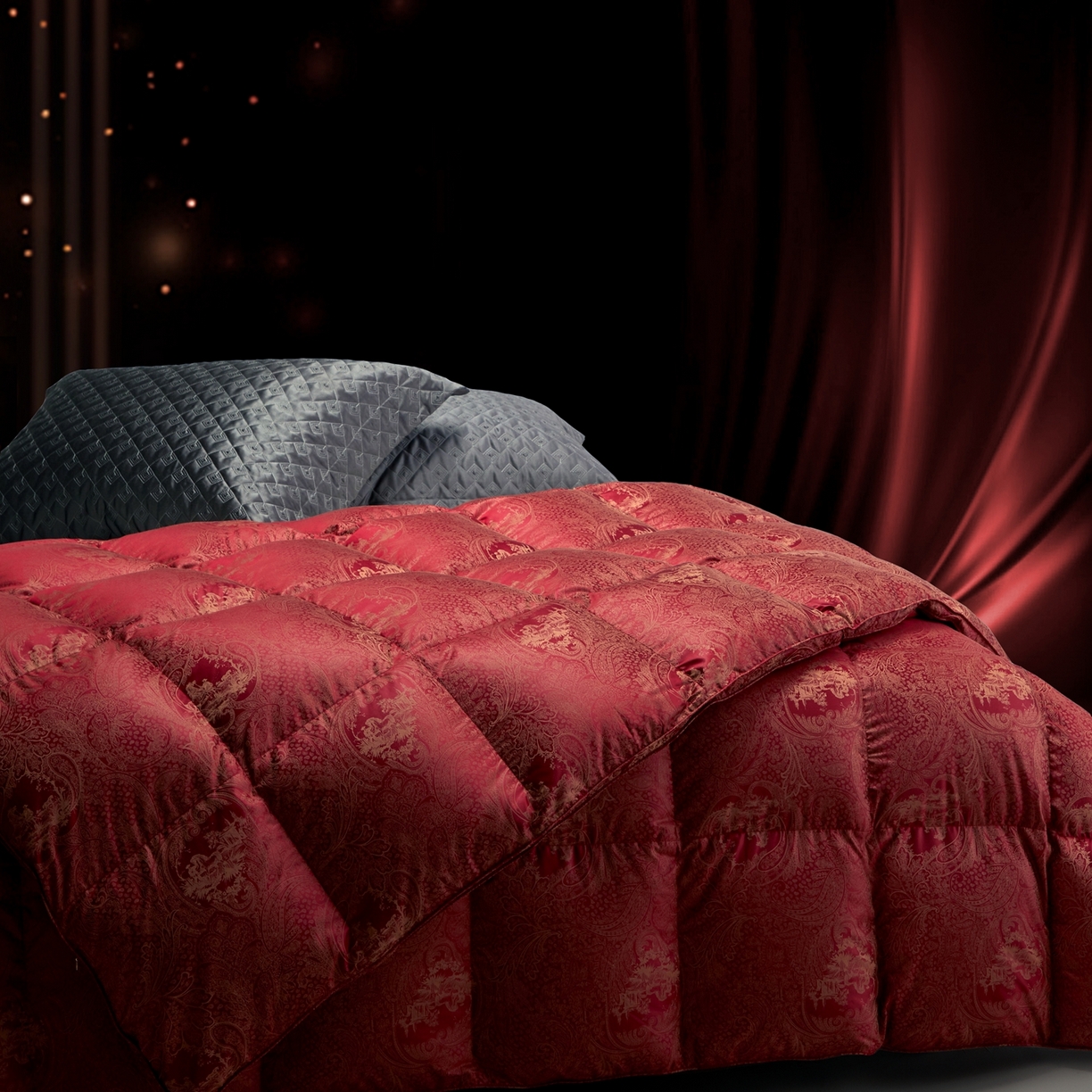 91家纺网 家纺一手货源 找家纺 （总）织梦人羽绒工厂店 2025新款高蓬松羽绒羽毛被大牌同款花型-高精密提花系列