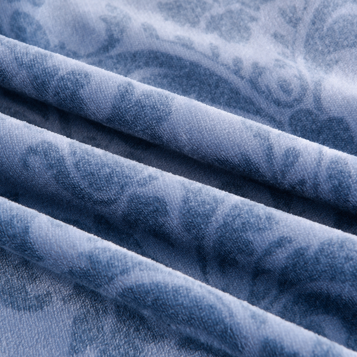 91家纺网 家纺一手货源 找家纺 启扬 2025直播爆款新款8.5斤加厚高克重牛奶绒四件套床裙款法莱绒宝宝绒金貂绒 相思叶语-灰