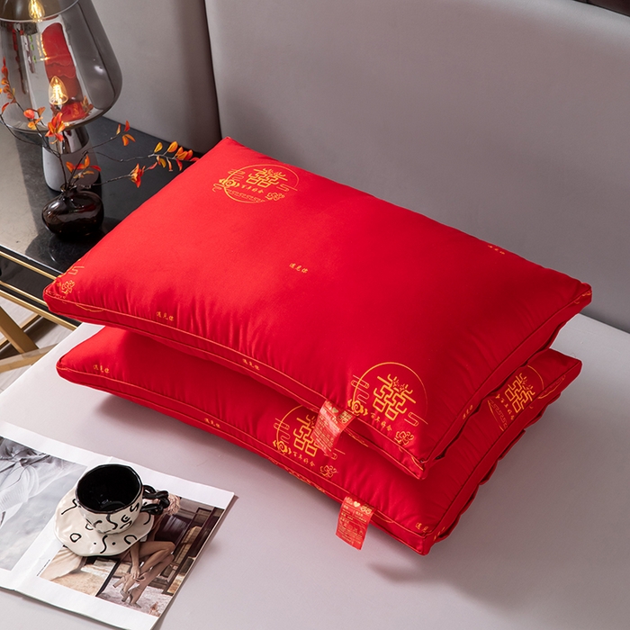 91家纺网 家纺一手货源 找家纺 （总）2025新款跑量款便宜特价磨毛大红婚庆抱枕方垫芯单人枕头枕芯