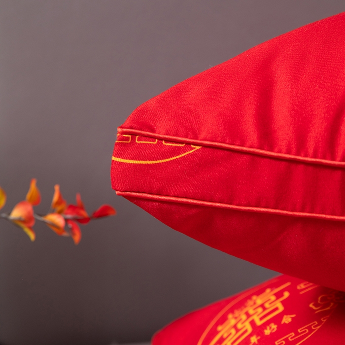 91家纺网 家纺一手货源 找家纺 （总）2025新款跑量款便宜特价磨毛大红婚庆抱枕方垫芯单人枕头枕芯