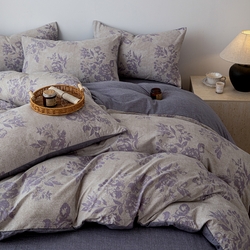 91家纺网 家纺一手货源 找家纺 （总）芯贝儿 2025秋冬新品加厚原麻复古风亚麻皱皱双层纱水洗m四件套,苍梧,迪奥咖,风木槿--紫,风木槿-咖,古奈--绿,锦瑟,可颂--灰,慕雪--灰,秋恋--红,颂青时,砚秋,玉茗