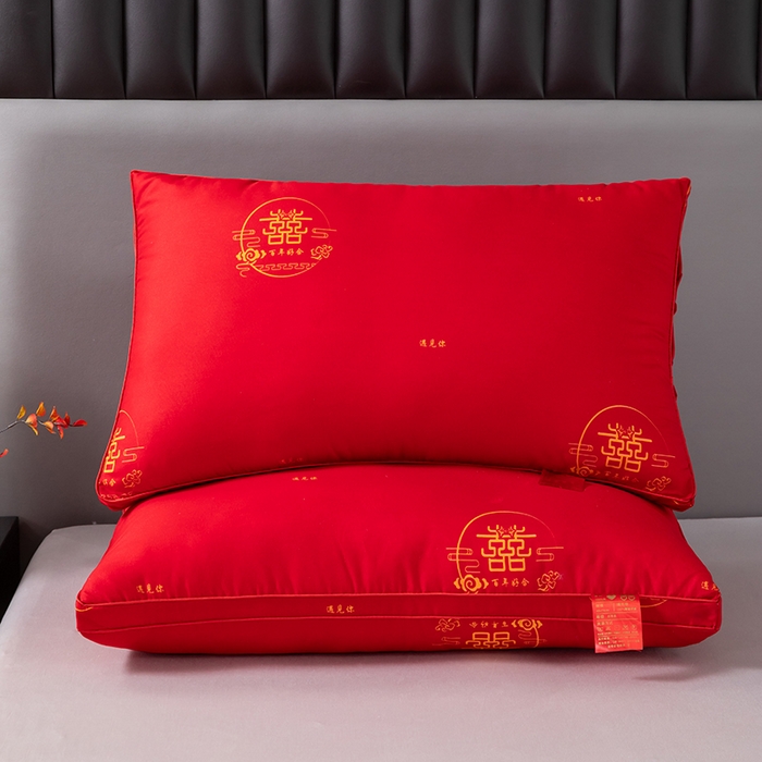 91家纺网 家纺一手货源 找家纺 （总）2025新款跑量款便宜特价磨毛大红婚庆抱枕方垫芯单人枕头枕芯