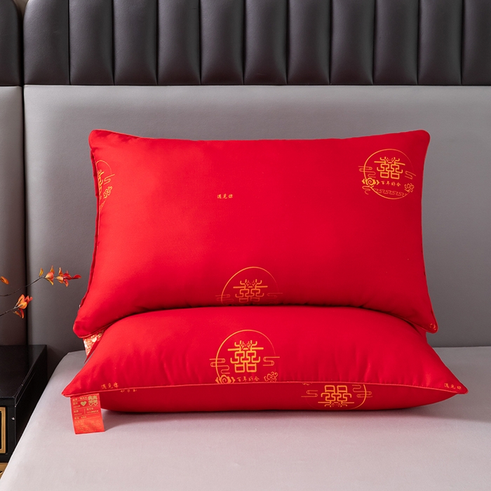 91家纺网 家纺一手货源 找家纺 （总）2025新款跑量款便宜特价磨毛大红婚庆抱枕方垫芯单人枕头枕芯