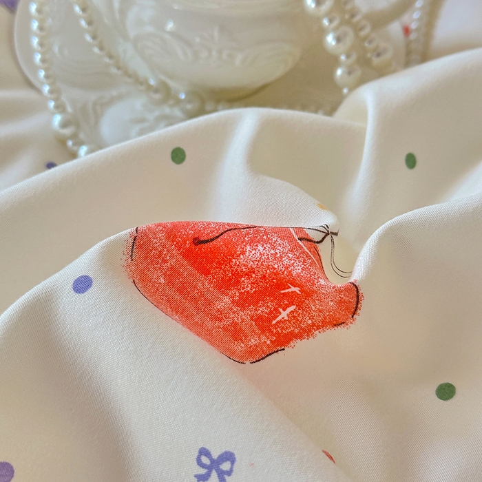 91家纺网 家纺一手货源 找家纺 易辰美 2025新款法式公主风夹棉床盖四件套 一只甜