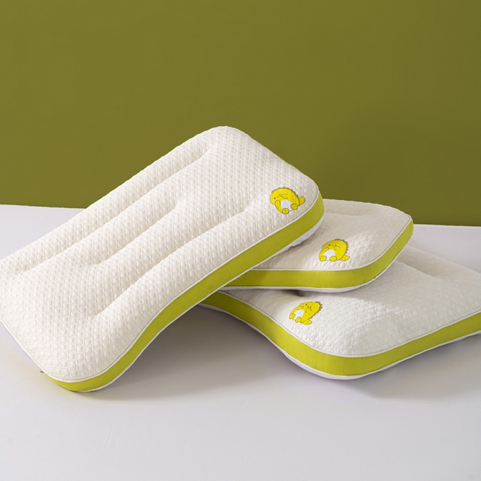 91家纺网 家纺一手货源 找家纺 （总）仁宇枕业 2025新款A类针织棉小恐龙幼儿园学生儿童成人枕头枕芯