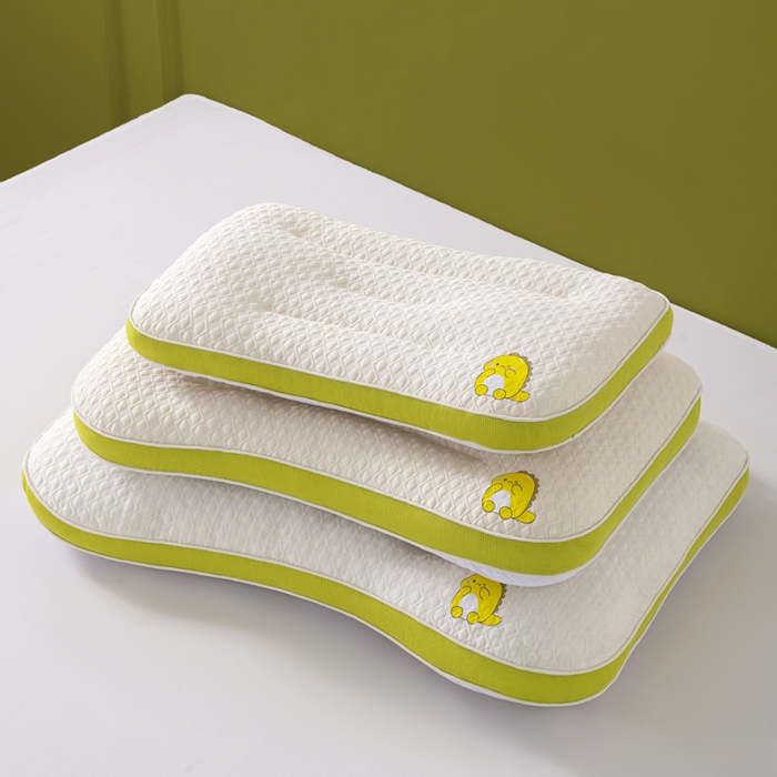 91家纺网 家纺一手货源 找家纺 （总）仁宇枕业 2025新款A类针织棉小恐龙幼儿园学生儿童成人枕头枕芯