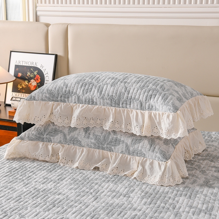 91家纺网 家纺一手货源 找家纺 （总）家之硕家纺 2025秋冬款原麻亚麻皱皱纱复古印花枕套长枕套