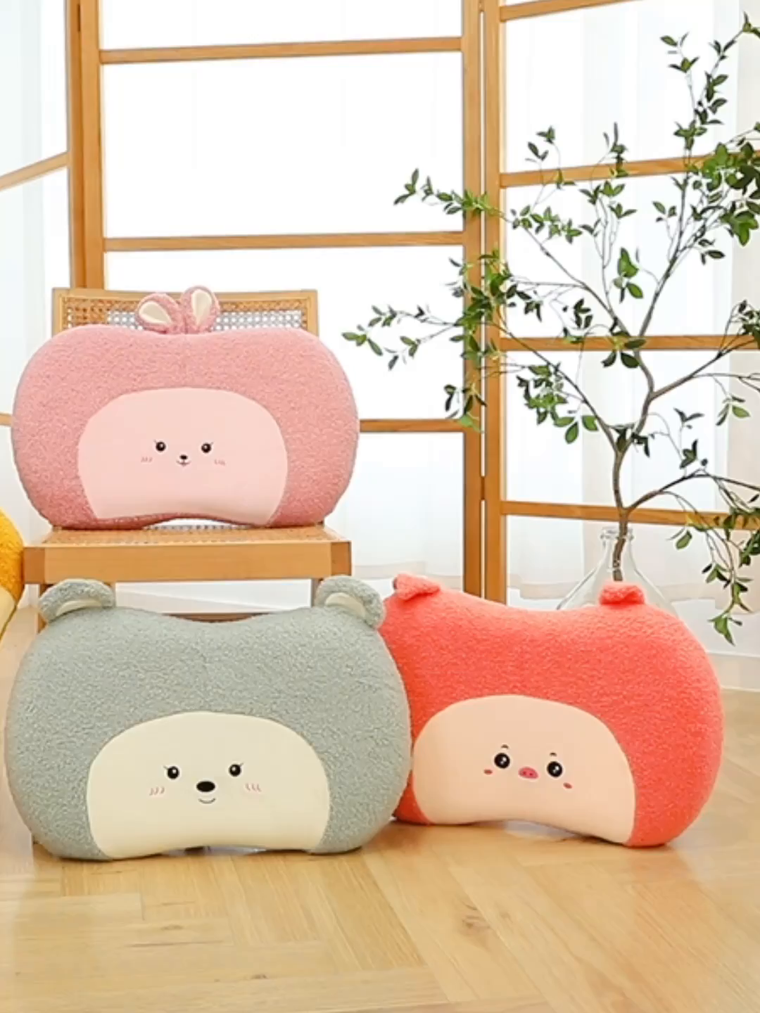 91家纺网 家纺一手货源 找家纺 （总）诺可 2025新款泰迪绒记忆枕枕头枕芯-卡通款