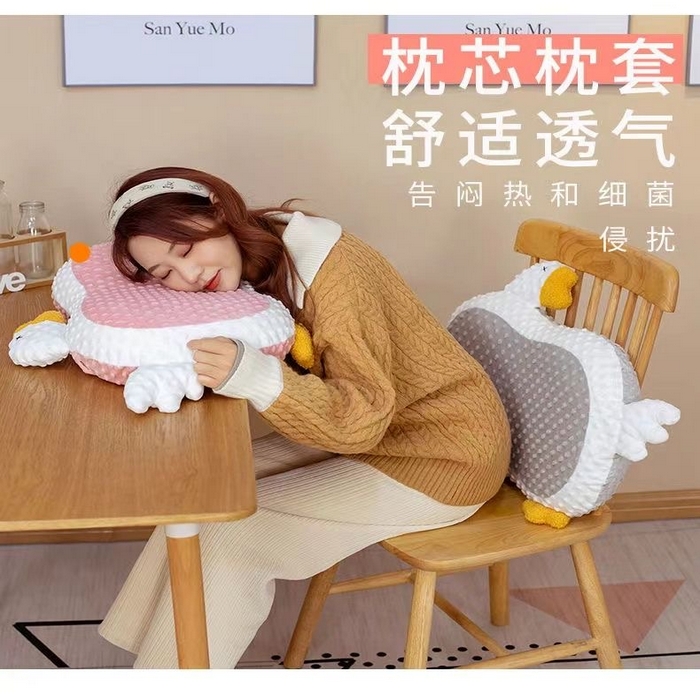 91家纺网 家纺一手货源 找家纺 （总）诺可 2025新款双面绒豆豆记忆枕枕头枕芯-大鹅款