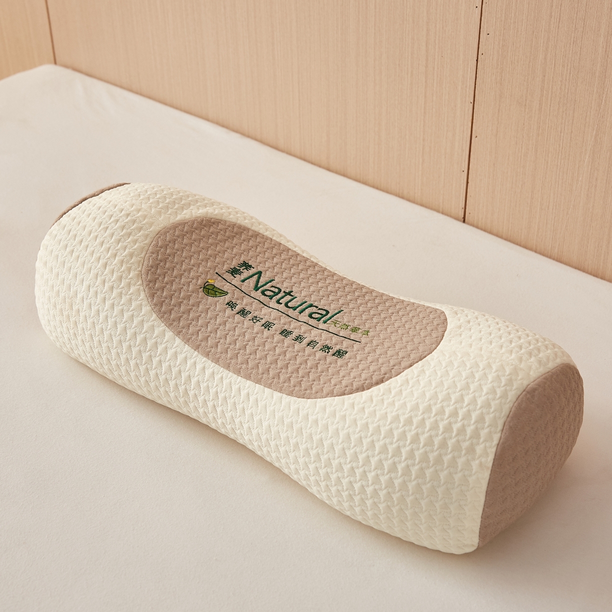 眠多宝2025新款天然草本荞麦枕枕头枕芯针织刺绣大凉山荞麦 米白