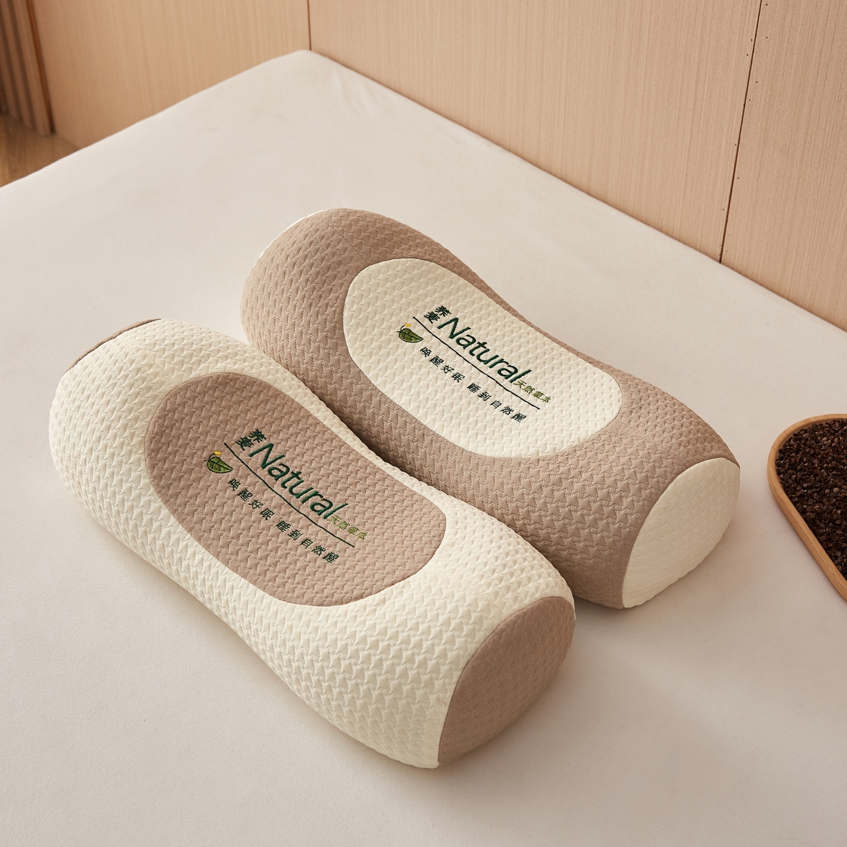 （总）眠多宝2025新款天然草本荞麦枕枕头枕芯针织刺绣大凉山荞麦