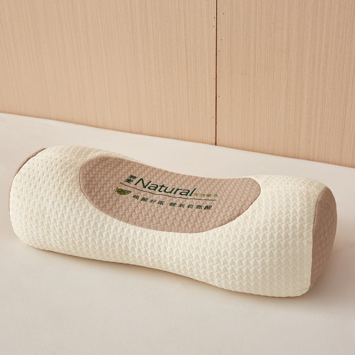 91家纺网 家纺一手货源 找家纺 眠多宝2025新款天然草本荞麦枕枕头枕芯针织刺绣大凉山荞麦 米白