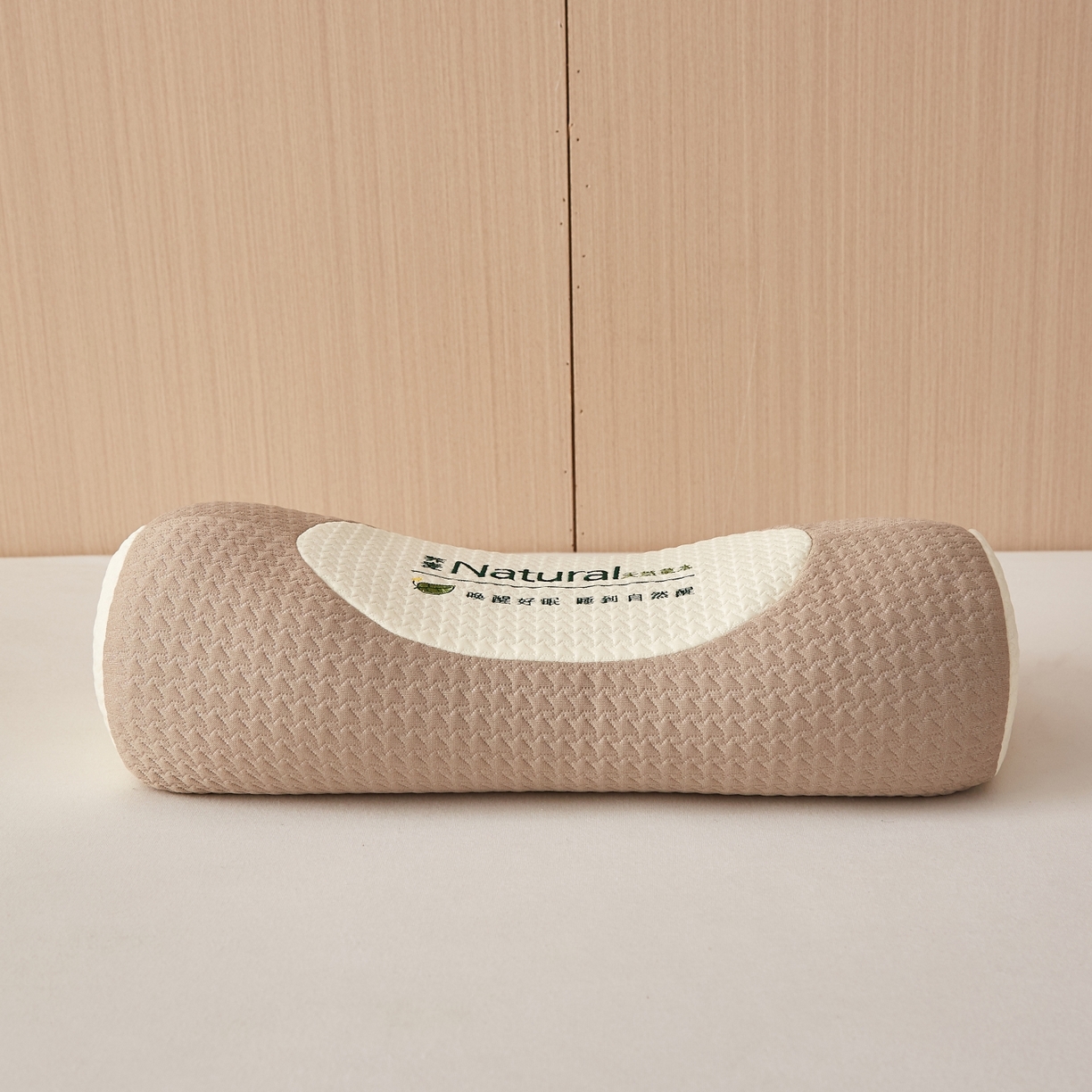 91家纺网 家纺一手货源 找家纺 眠多宝2025新款天然草本荞麦枕枕头枕芯针织刺绣大凉山荞麦 浅咖