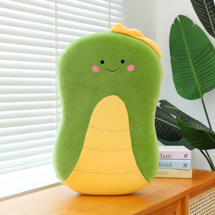 诺可 2025新款卡通氨超猫肚枕 枕头枕芯 绿色