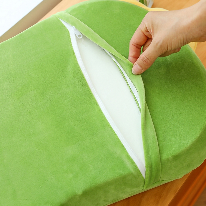 91家纺网 家纺一手货源 找家纺 诺可 2025新款卡通氨超猫肚枕 枕头枕芯 绿色