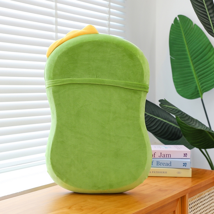 91家纺网 家纺一手货源 找家纺 诺可 2025新款卡通氨超猫肚枕 枕头枕芯 绿色