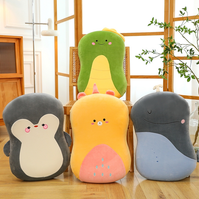 91家纺网 家纺一手货源 找家纺 诺可 2025新款卡通氨超猫肚枕 枕头枕芯 绿色