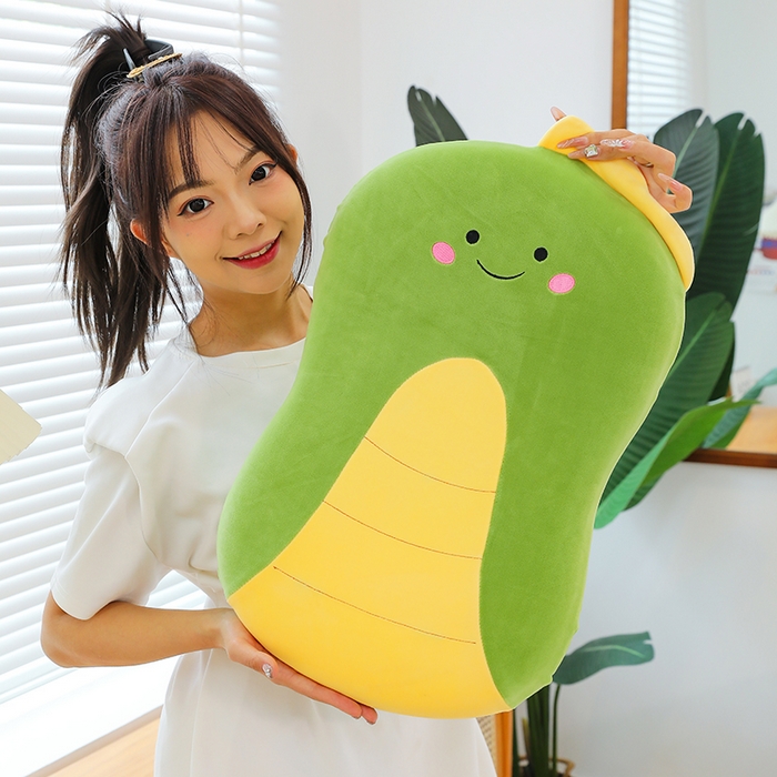 91家纺网 家纺一手货源 找家纺 诺可 2025新款卡通氨超猫肚枕 枕头枕芯 绿色