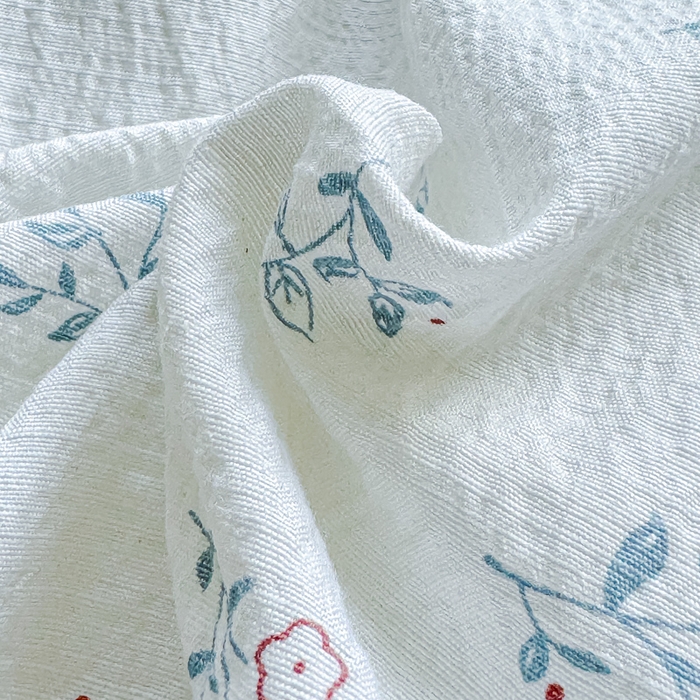 91家纺网 家纺一手货源 找家纺 眠多宝2025新款皱皱纱双层纱床笠三件套直播热款 草丛兔