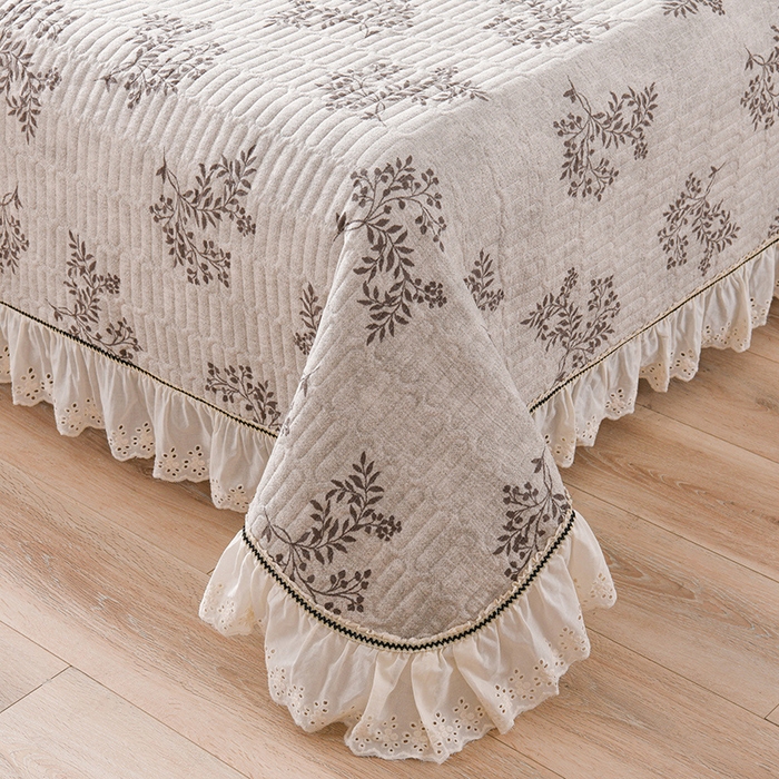 91家纺网 家纺一手货源 找家纺 （总）家之硕家纺 2025秋冬新款原麻亚麻皱皱纱复古印花单枕套枕套单件单品枕套