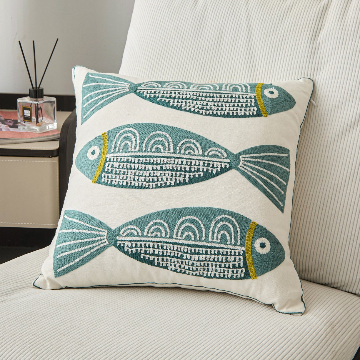 91家纺网 家纺一手货源 找家纺 （总）诺可 2025新款全棉毛巾绣抱枕动物款抱枕