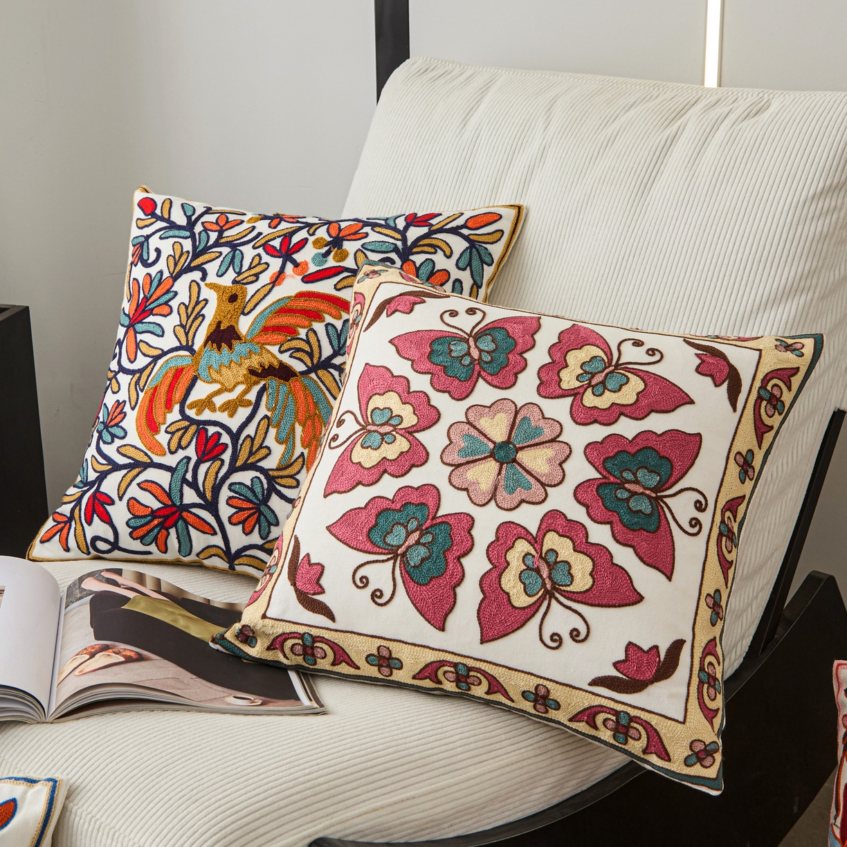 91家纺网 家纺一手货源 找家纺 诺可 2025新款全棉毛巾绣抱枕动物款抱枕 组合图仅供参考