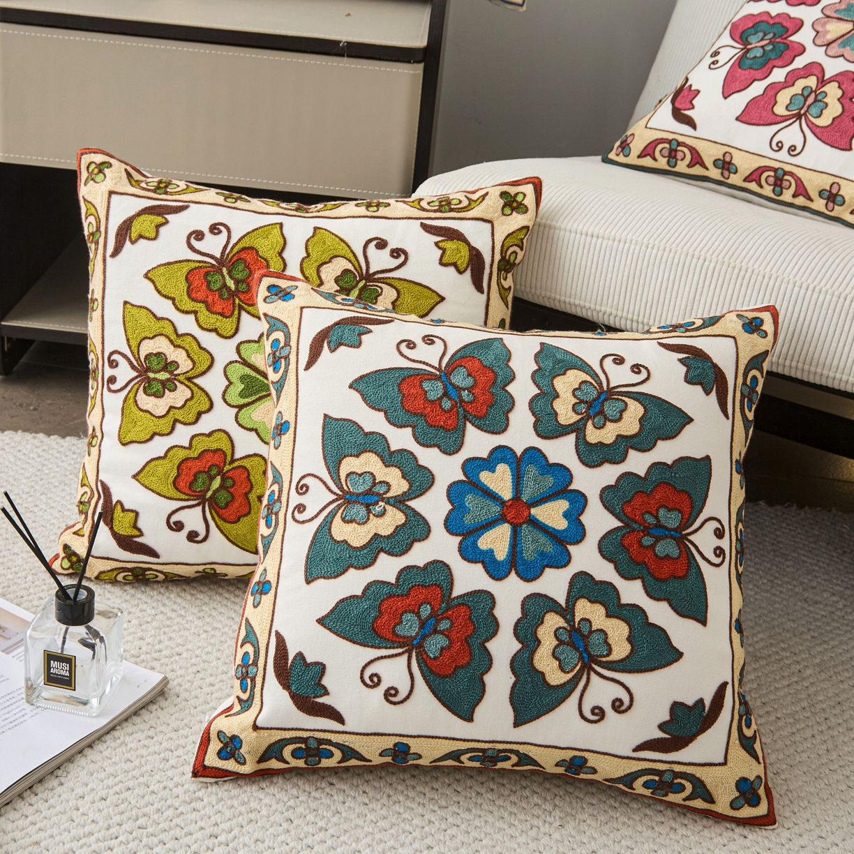 91家纺网 家纺一手货源 找家纺 诺可 2025新款全棉毛巾绣抱枕动物款抱枕 组合图仅供参考