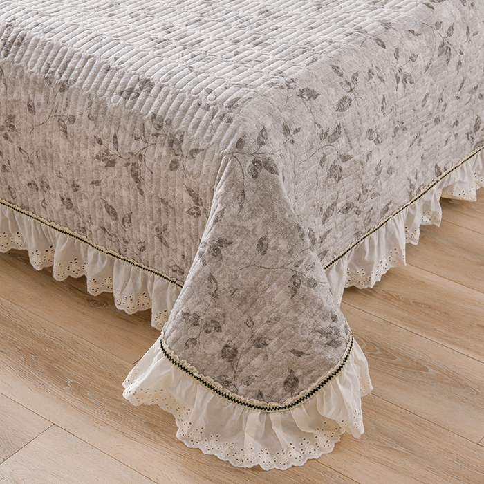 91家纺网 家纺一手货源 找家纺 家之硕家纺 2025秋冬新款原麻亚麻皱皱纱复古印花单枕套枕套单件单品枕套 茶香