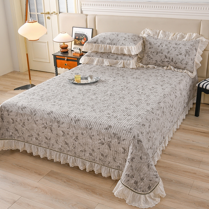 91家纺网 家纺一手货源 找家纺 家之硕家纺 2025秋冬新款原麻亚麻皱皱纱复古印花单枕套枕套单件单品枕套 茶香