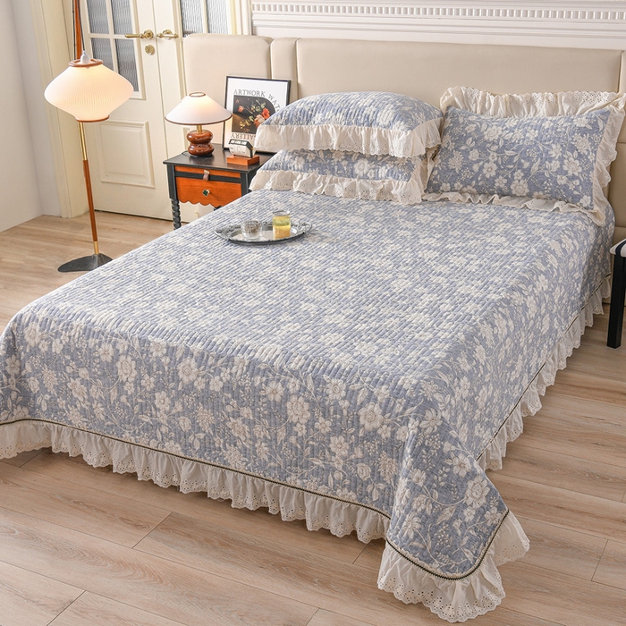 91家纺网 家纺一手货源 找家纺 家之硕家纺 2025秋冬新款原麻亚麻皱皱纱复古印花单枕套枕套单件单品枕套 繁花