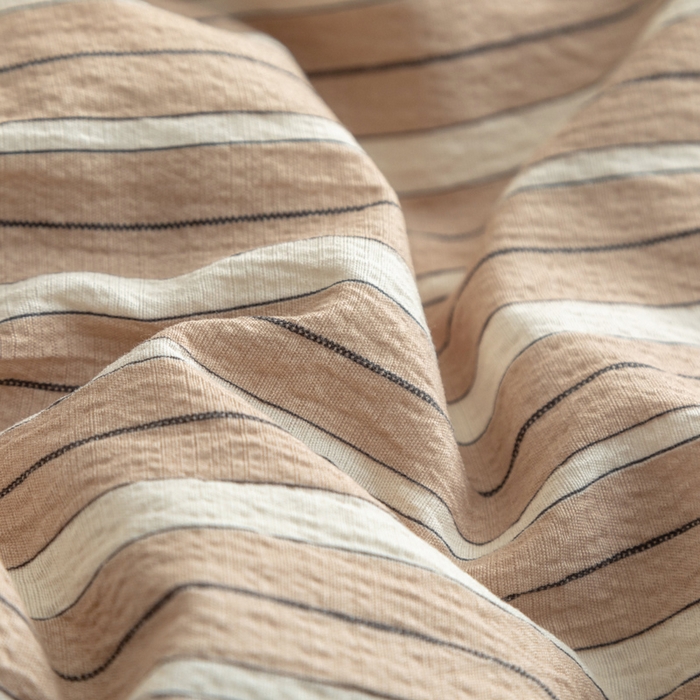 91家纺网 家纺一手货源 找家纺 （总）库里梦家纺 2025新款皱皱纱亚麻纽扣式四件套