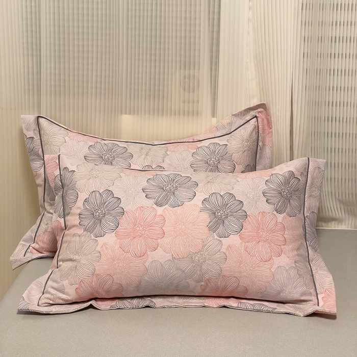 卡普家居 2025新款全棉纯棉磨毛加厚单品系列-枕套单件单枕套 爱莲娜