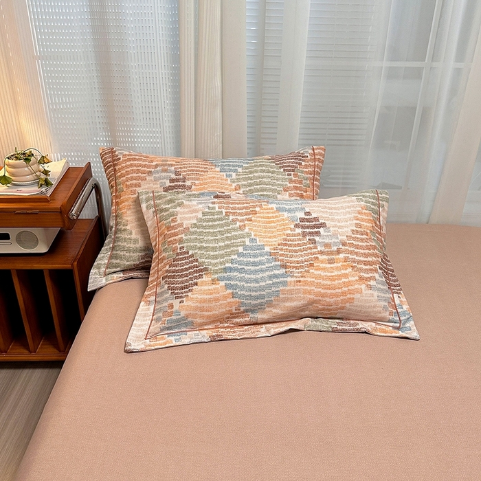 卡普家居 2025新款全棉纯棉磨毛加厚单品系列-枕套单件单枕套 贝加尔