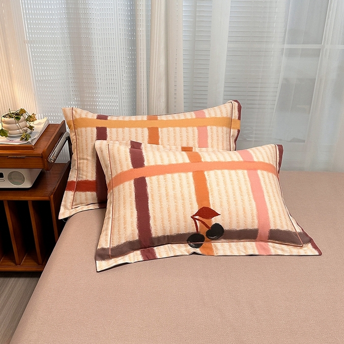 卡普家居 2025新款全棉纯棉磨毛加厚单品系列-枕套单件单枕套 多伦多