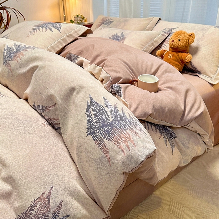 91家纺网 家纺一手货源 找家纺 （总）卡普家居 2025新款全棉纯棉磨毛加厚四件套系列-四件套