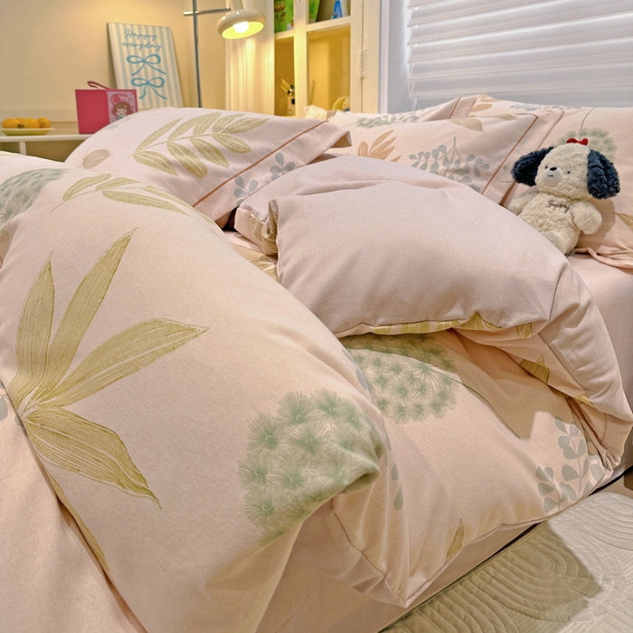 91家纺网 家纺一手货源 找家纺 （总）卡普家居 2025新款全棉纯棉磨毛加厚四件套系列-四件套