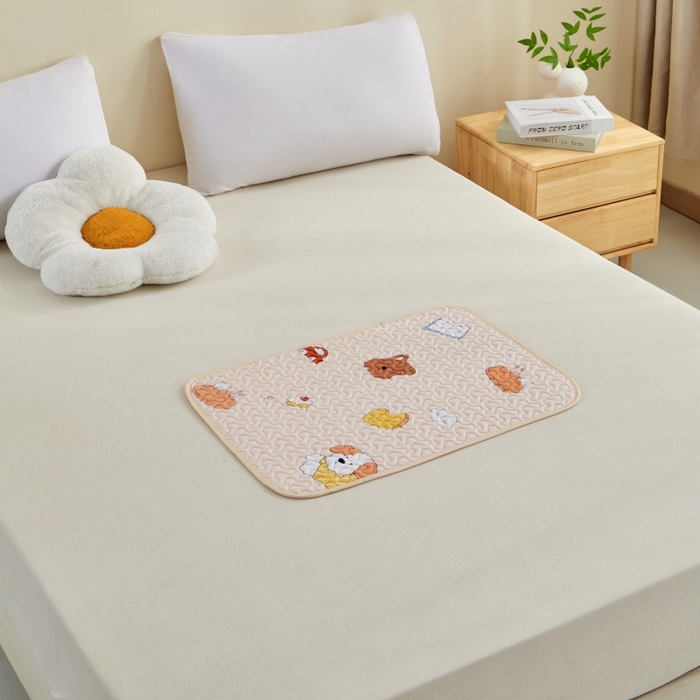 91家纺网 家纺一手货源 找家纺 芙绣家纺 2025新款亲肤棉隔尿垫婴儿童夏季防水透气可水洗大尺寸宝宝隔夜床单姨妈经期床垫 小狗乐园