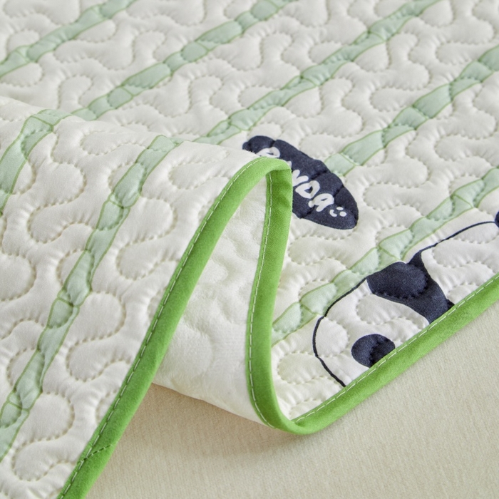 91家纺网 家纺一手货源 找家纺 芙绣家纺 2025新款亲肤棉隔尿垫婴儿童夏季防水透气可水洗大尺寸宝宝隔夜床单姨妈经期床垫 竹韵熊猫