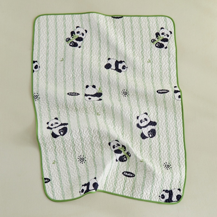 91家纺网 家纺一手货源 找家纺 芙绣家纺 2025新款亲肤棉隔尿垫婴儿童夏季防水透气可水洗大尺寸宝宝隔夜床单姨妈经期床垫 竹韵熊猫