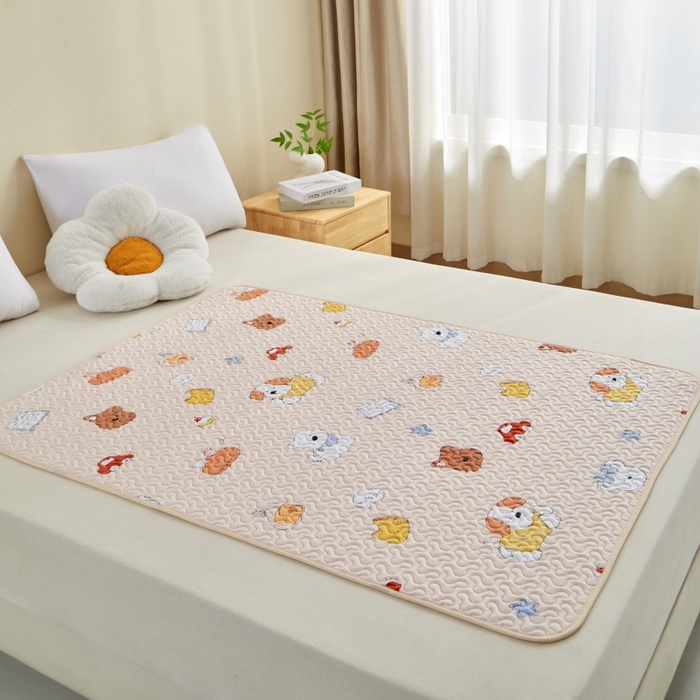 91家纺网 家纺一手货源 找家纺 芙绣家纺 2025新款亲肤棉隔尿垫婴儿童夏季防水透气可水洗大尺寸宝宝隔夜床单姨妈经期床垫 小狗乐园