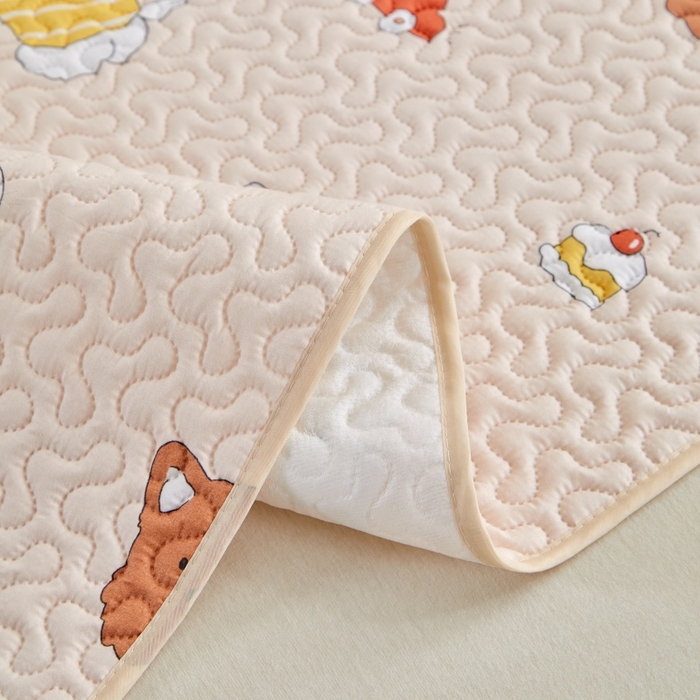 91家纺网 家纺一手货源 找家纺 芙绣家纺 2025新款亲肤棉隔尿垫婴儿童夏季防水透气可水洗大尺寸宝宝隔夜床单姨妈经期床垫 小狗乐园